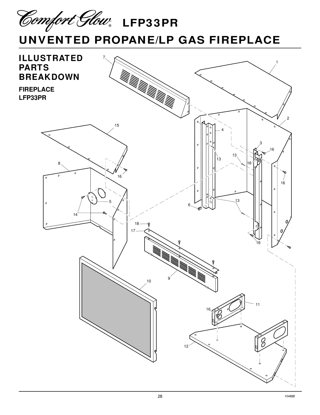 Desa installation manual Fireplace LFP33PR 