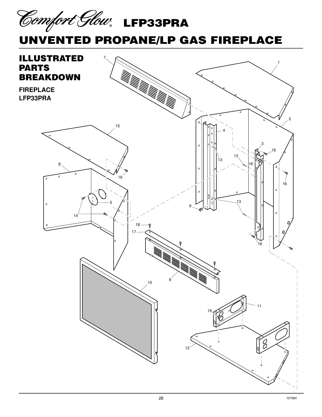 Desa installation manual Fireplace LFP33PRA 