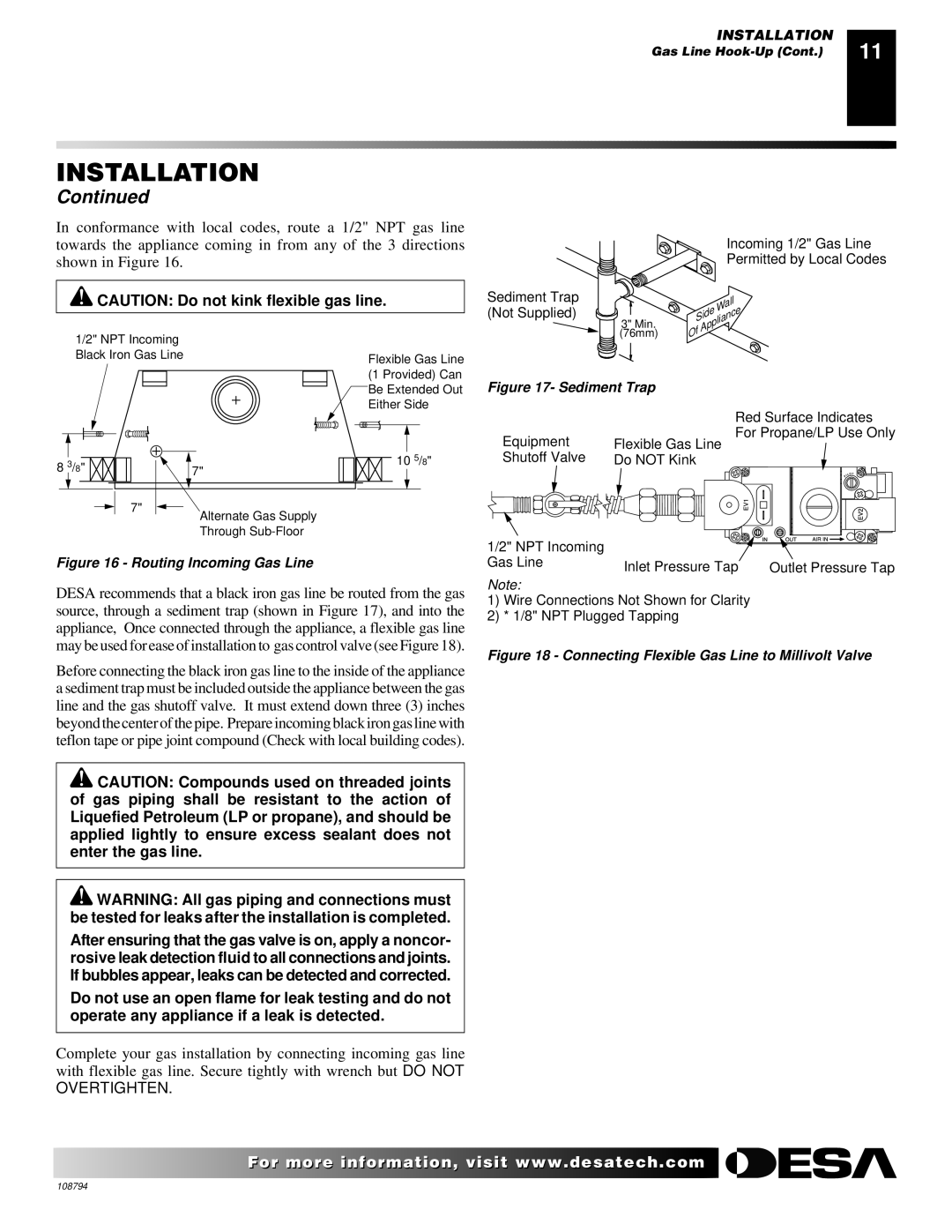 Desa P324E, VP324E, P325E, VP325E, P325E(B), VP325E(B) installation manual Overtighten 