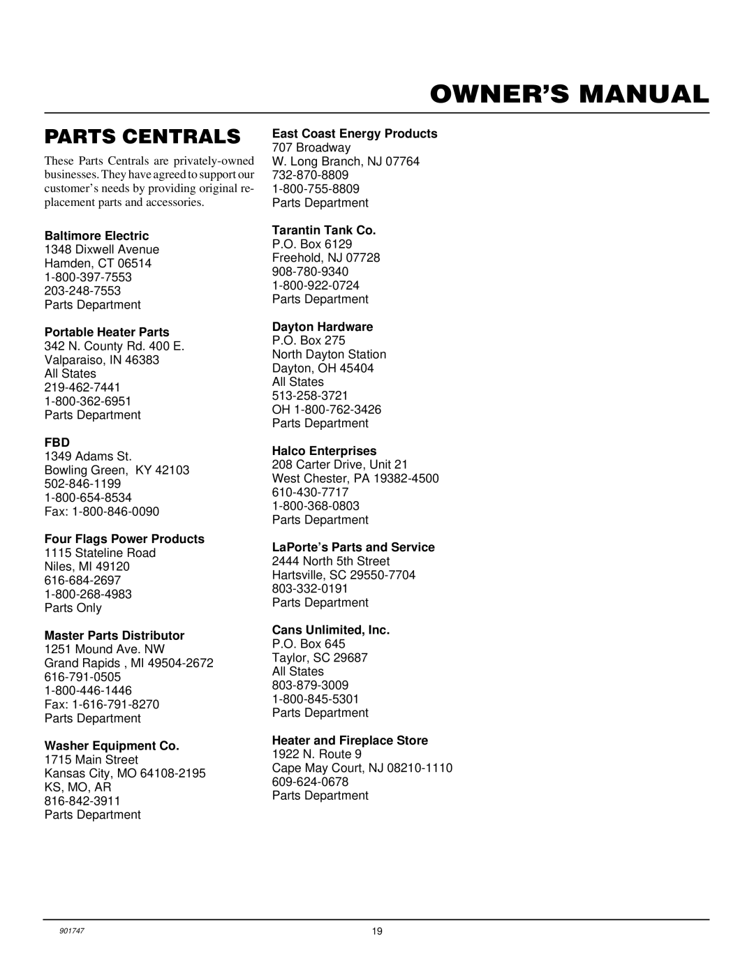 Desa PCVDR24 RGA installation manual Parts Centrals, Fbd 