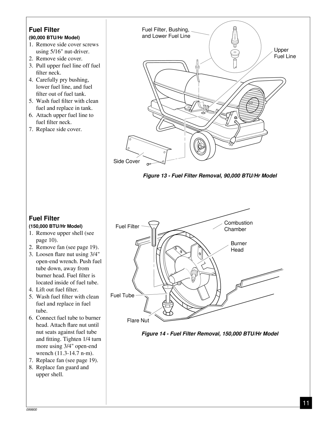 Desa PH100EDI, PH30EDI, PH70EDI, PH150EDI owner manual Remove side cover screws using 5/16 nut-driver 