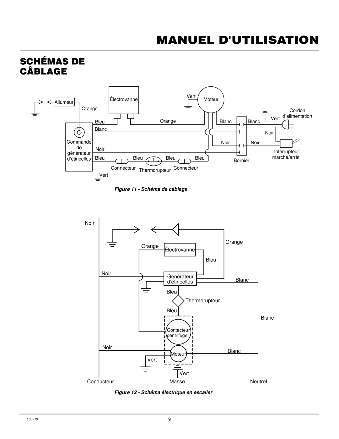 Desa RCLP375B owner manual Schémas DE Câblage, Schéma de câblage 