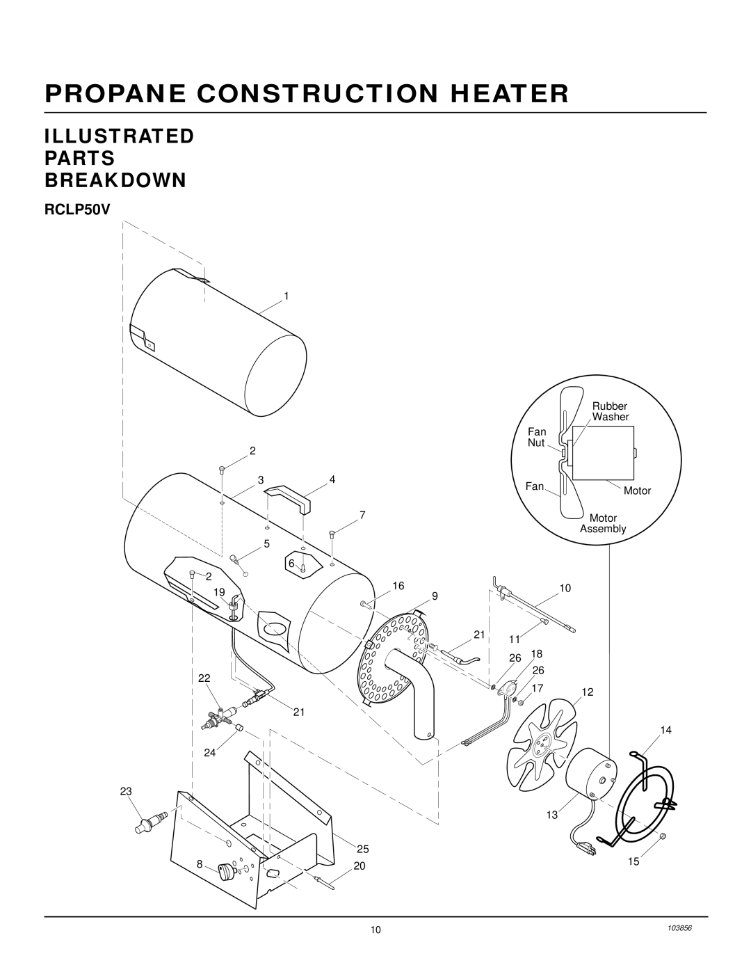 Desa RCLP50V owner manual Illustrated Parts Breakdown 