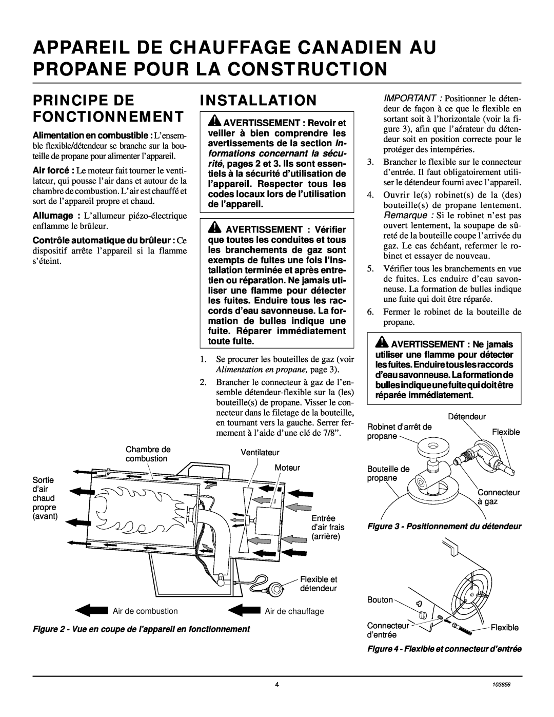 Desa RCLP50V owner manual Principe De Fonctionnement, Installation 