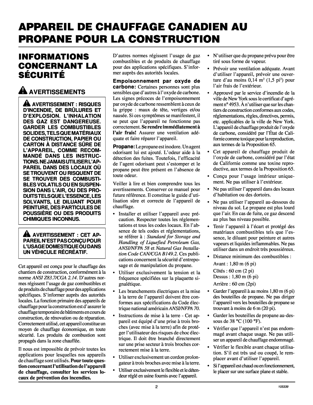 Desa RCLP50VA owner manual Informations Concernant La Sécurité, Avertissements 