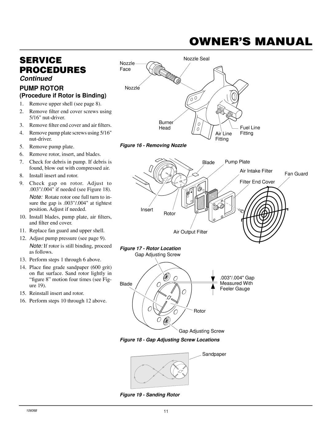 Desa REM200T owner manual Pump Rotor 