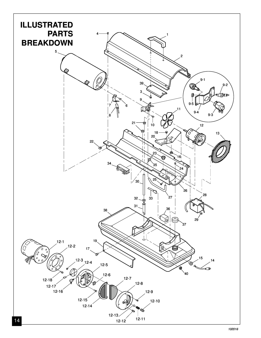 Desa REM50B, B50G owner manual Parts, Breakdown, Illustrated 