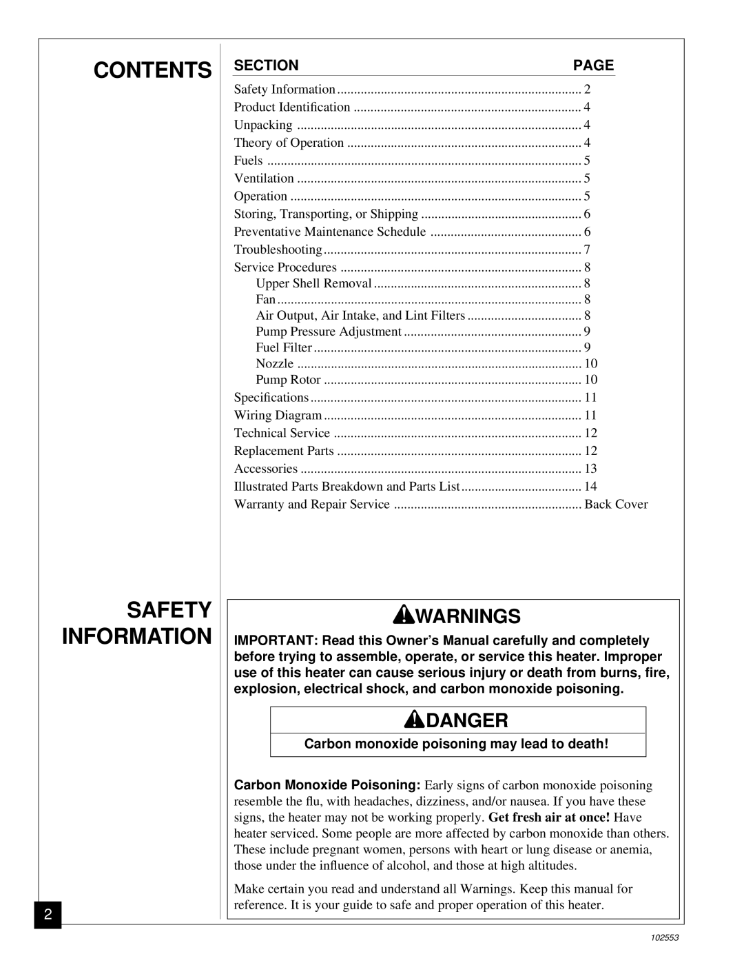 Desa REM50C, B50H owner manual Contents 