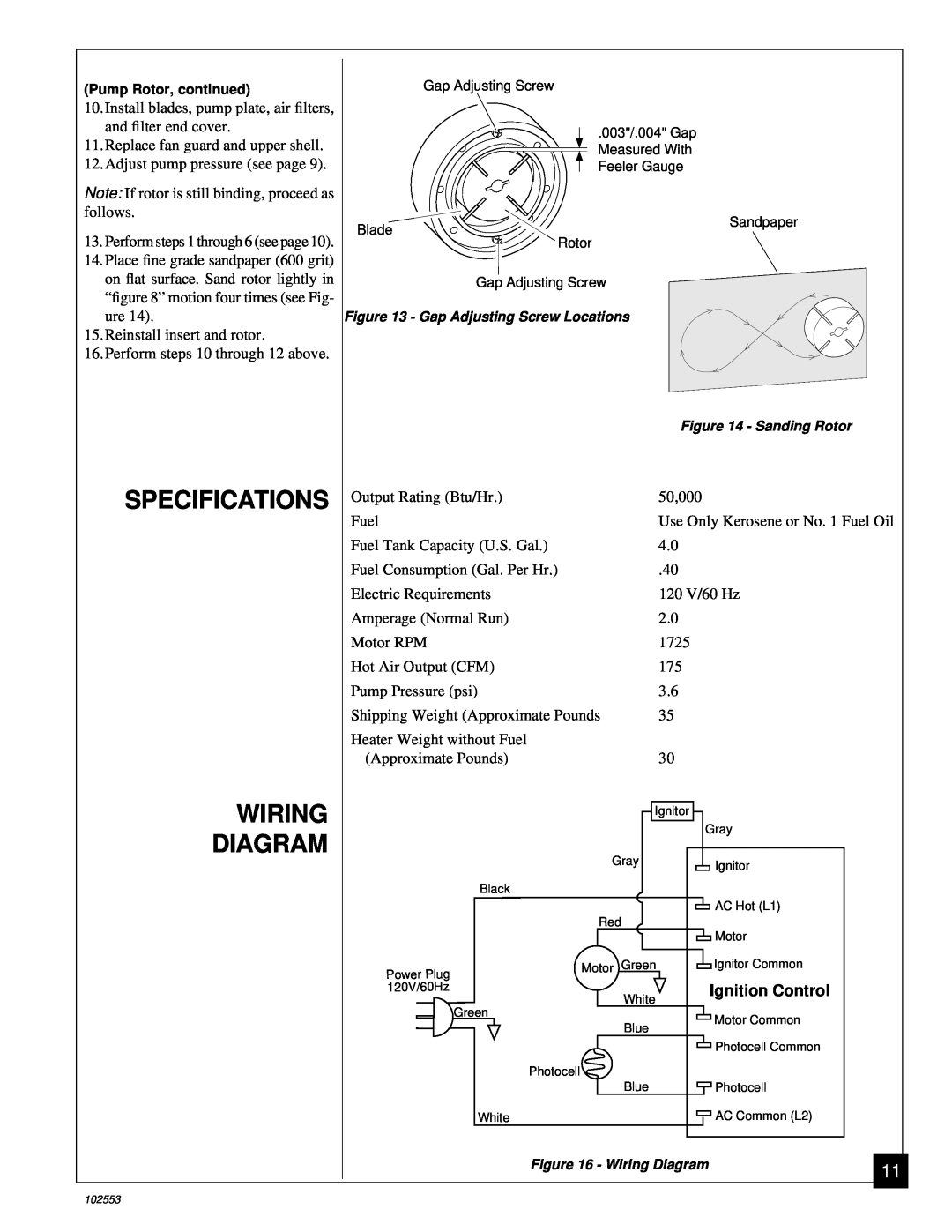 Desa B50H, REM50C owner manual Specifications Wiring Diagram, Ignition Control 