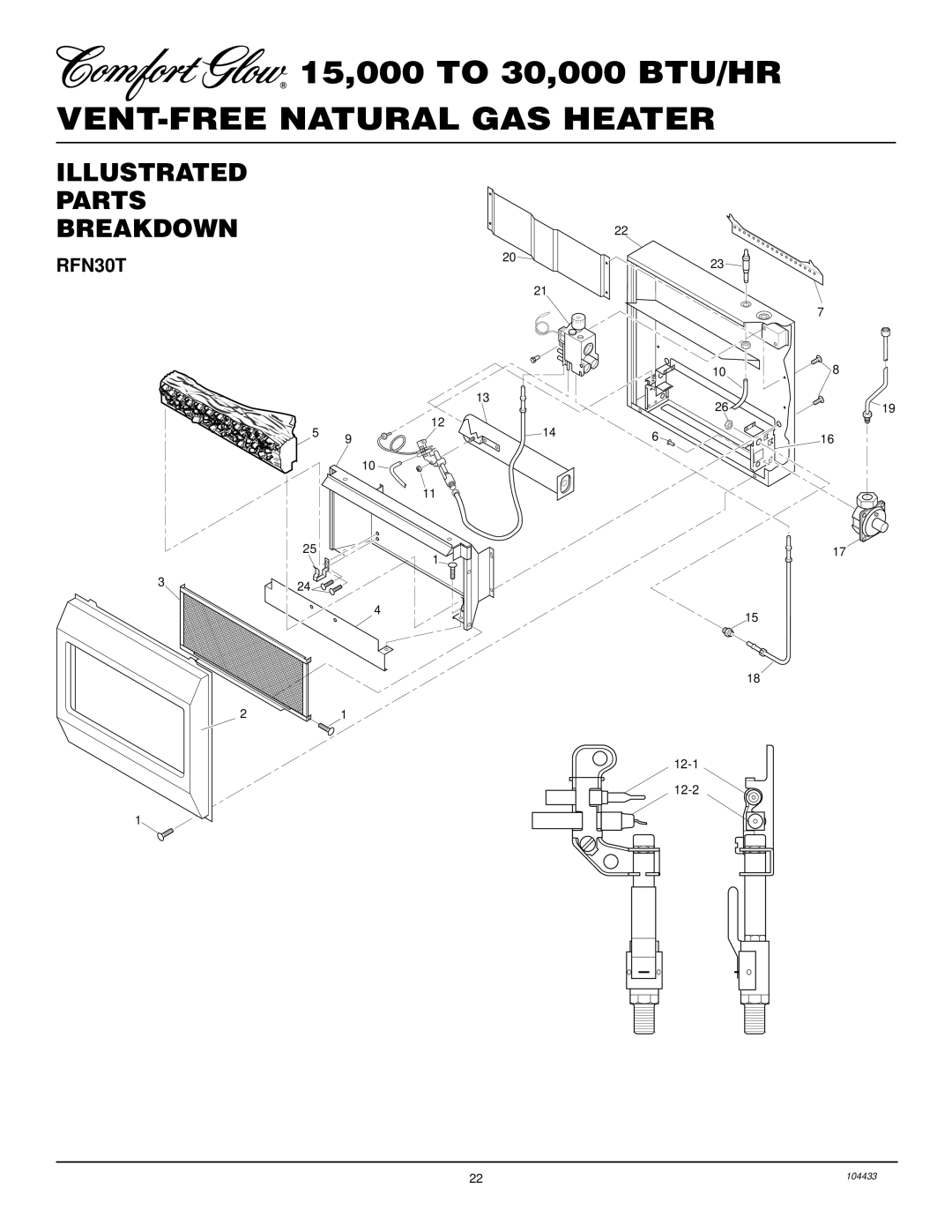 Desa RFN30T installation manual Illustrated Parts Breakdown 