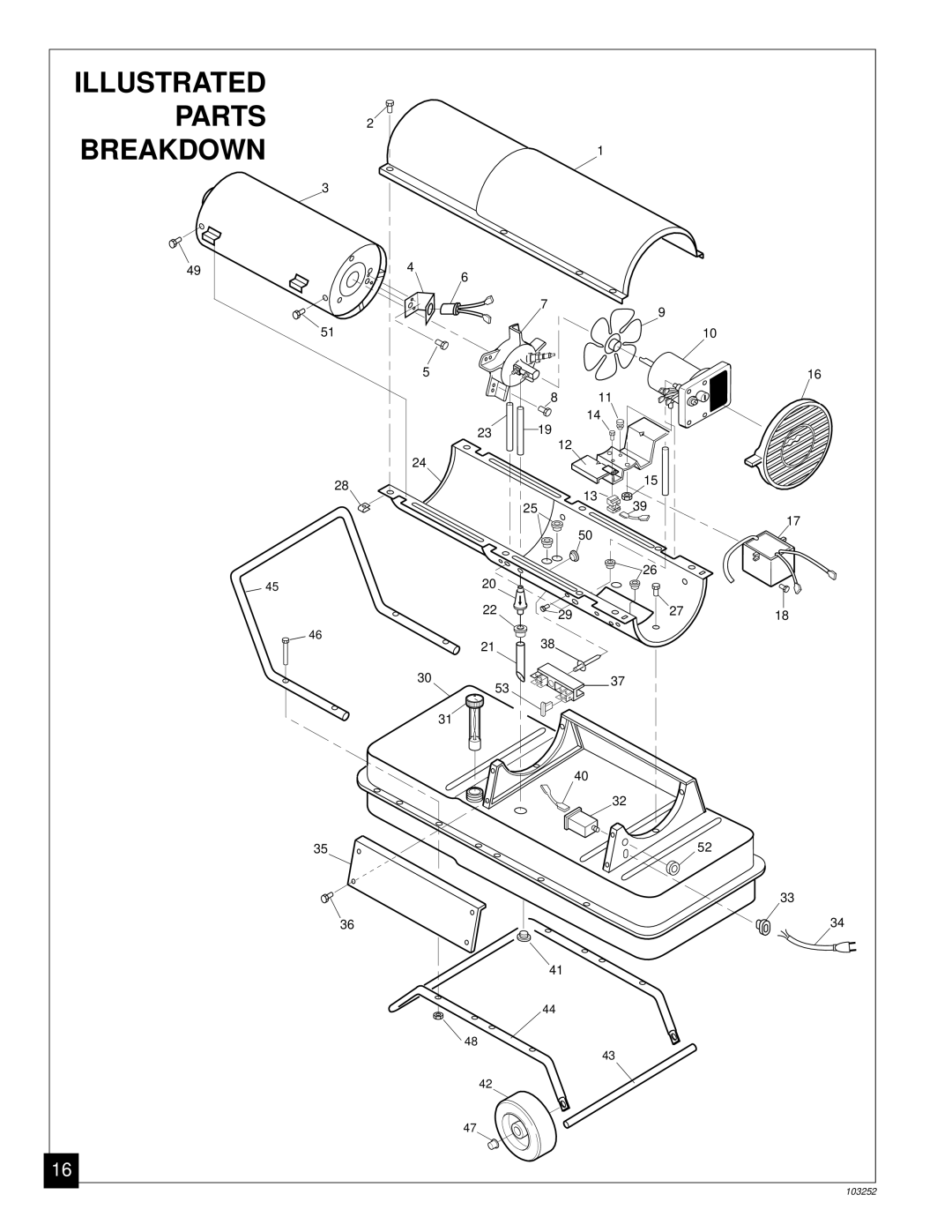 Desa RK150 owner manual Illustrated Parts Breakdown 