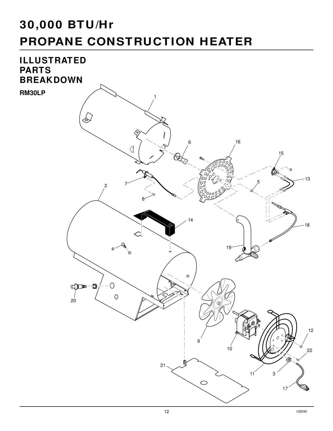 Desa RM30LP owner manual Illustrated Parts Breakdown 