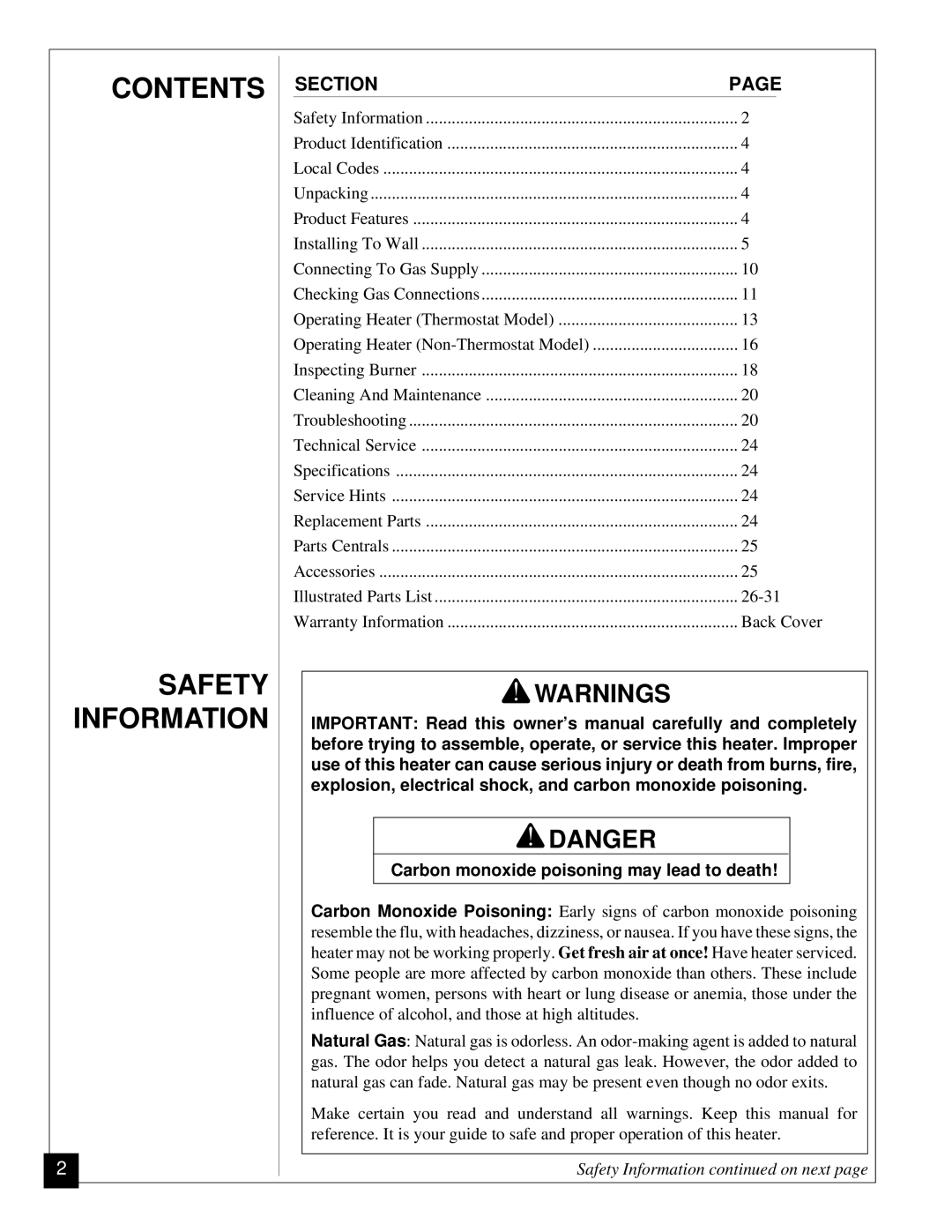 Desa RN30BT installation manual Contents Safety Information 