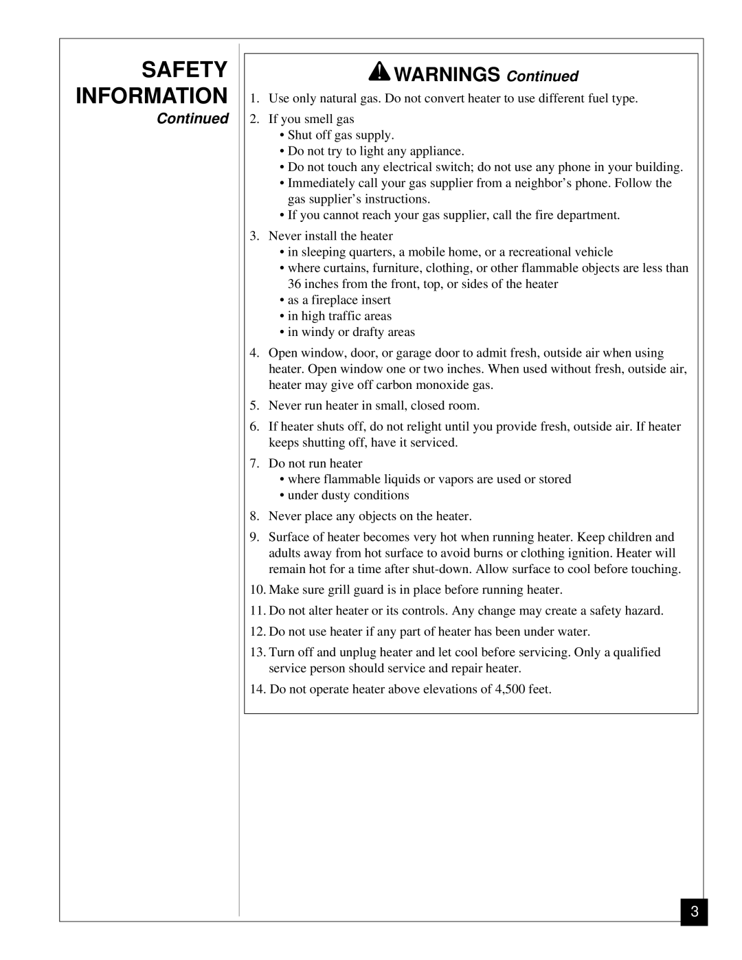 Desa RN30BT installation manual Safety Information 