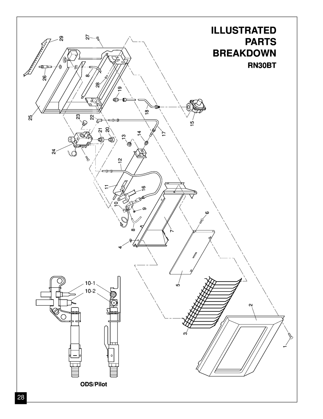 Desa RN30BT installation manual Illustrated, Parts, Breakdown 