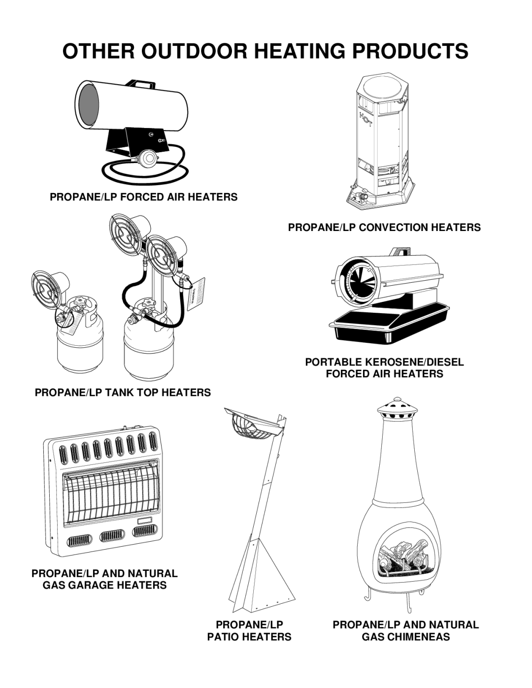 Desa ROPANE CONSTRUCTION CONVECTION HEATER PROPANE/LP Forced AIR Heaters PROPANE/LP Convection Heaters, GAS Chimeneas 