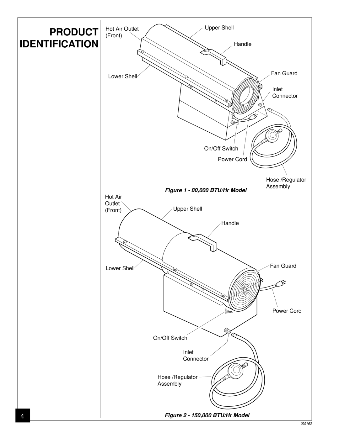 Desa ROPANE CONSTRUCTION HEATERS owner manual Product Identification 