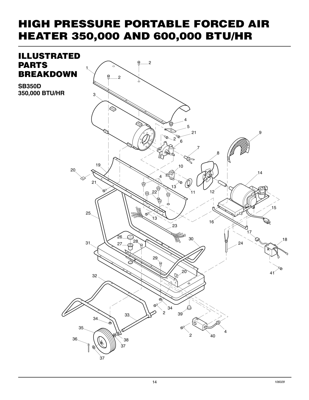 Desa SB600D, SB350D owner manual Illustrated Parts Breakdown 