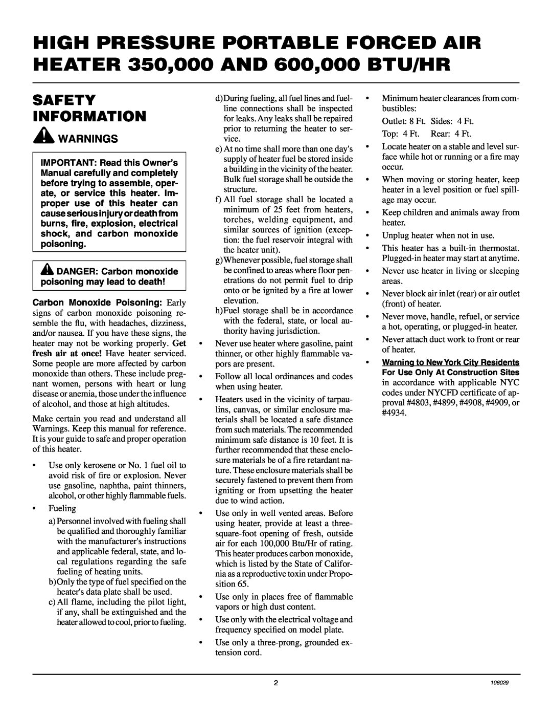 Desa SB600D, SB350D owner manual Safety Information, Warnings 