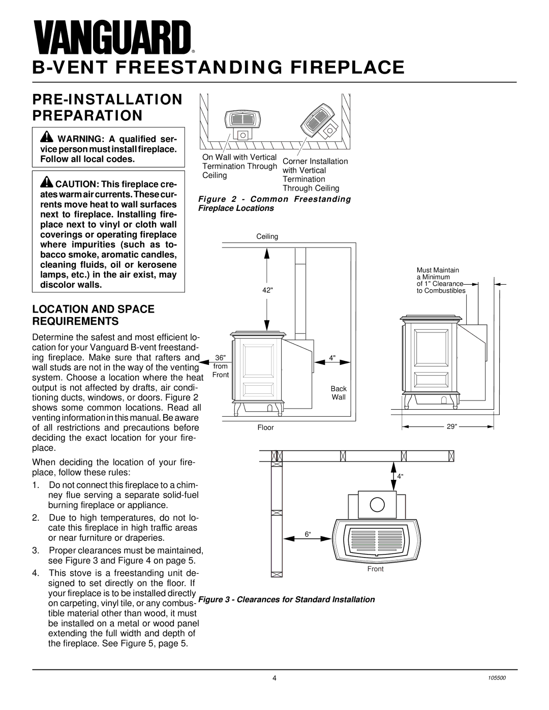 Desa SBVBP(A), SBVBN(A) installation manual PRE-INSTALLATION Preparation, Location and Space Requirements 