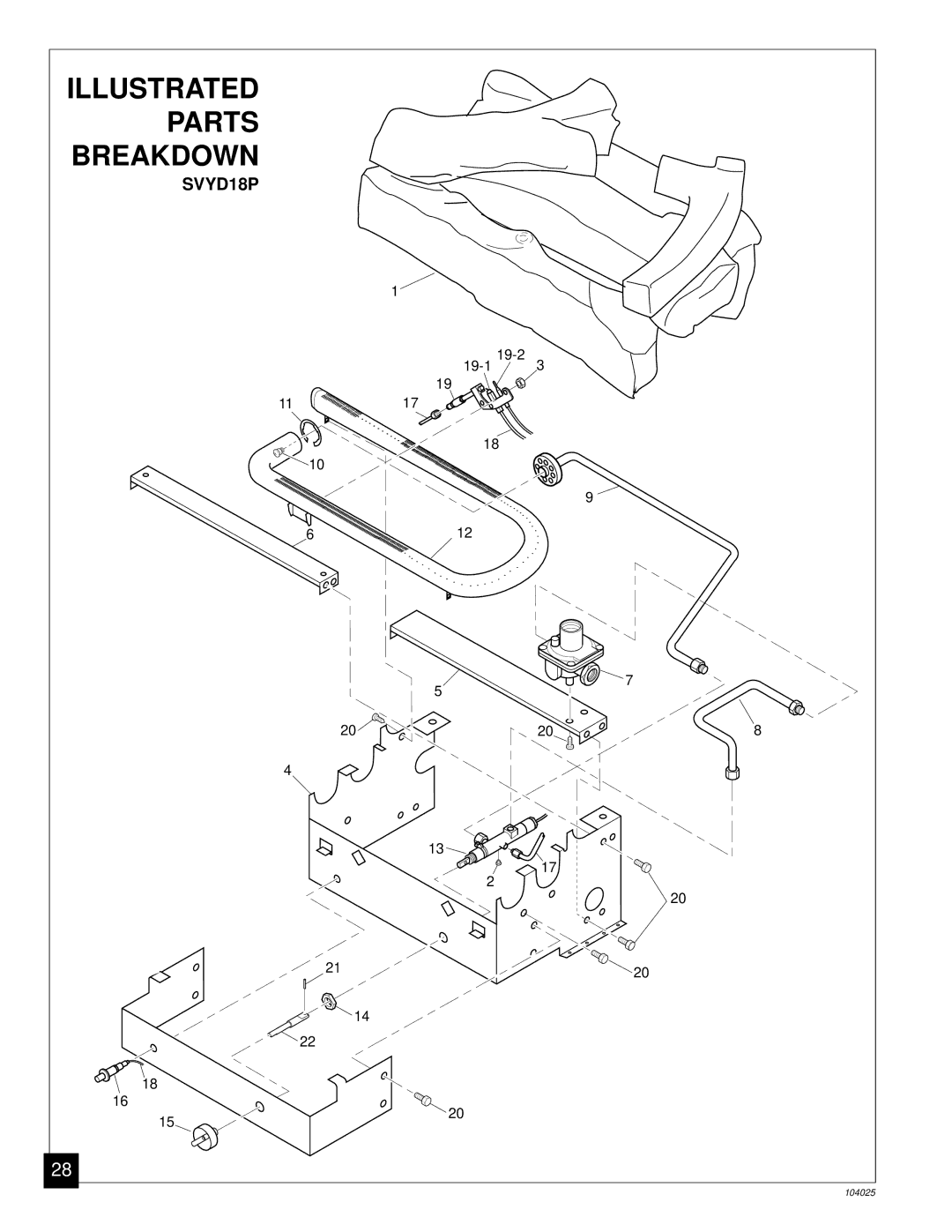 Desa SCIVFB, SCIVFR, SCIVFG, SCIVFC installation manual Illustrated Parts Breakdown 