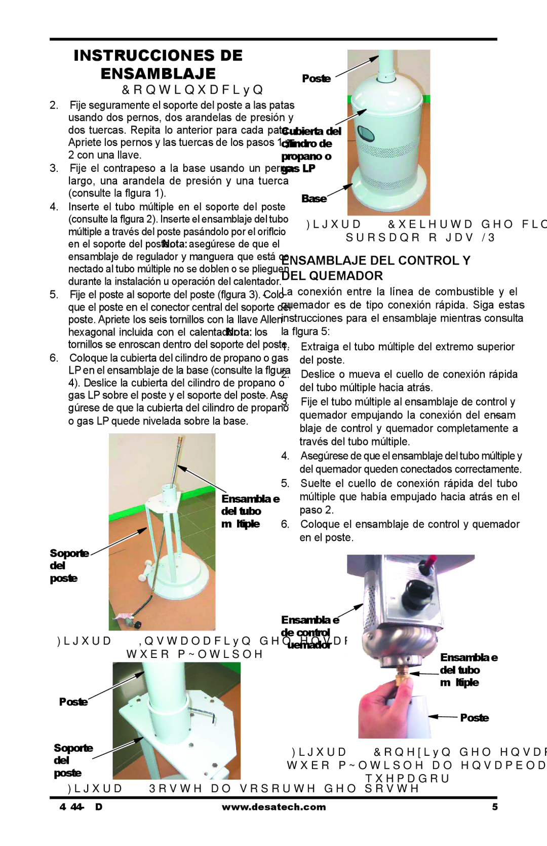 Desa SPC-54PHB, SPC-54PHS, SPC-54PHT owner manual Instrucciones DE Ensamblaje, Ensamblaje DEL Control Y DEL Quemador 