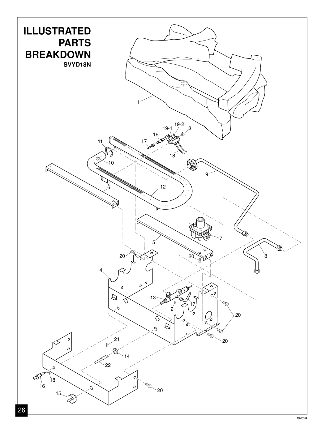 Desa SVYD18N installation manual Illustrated Parts Breakdown 