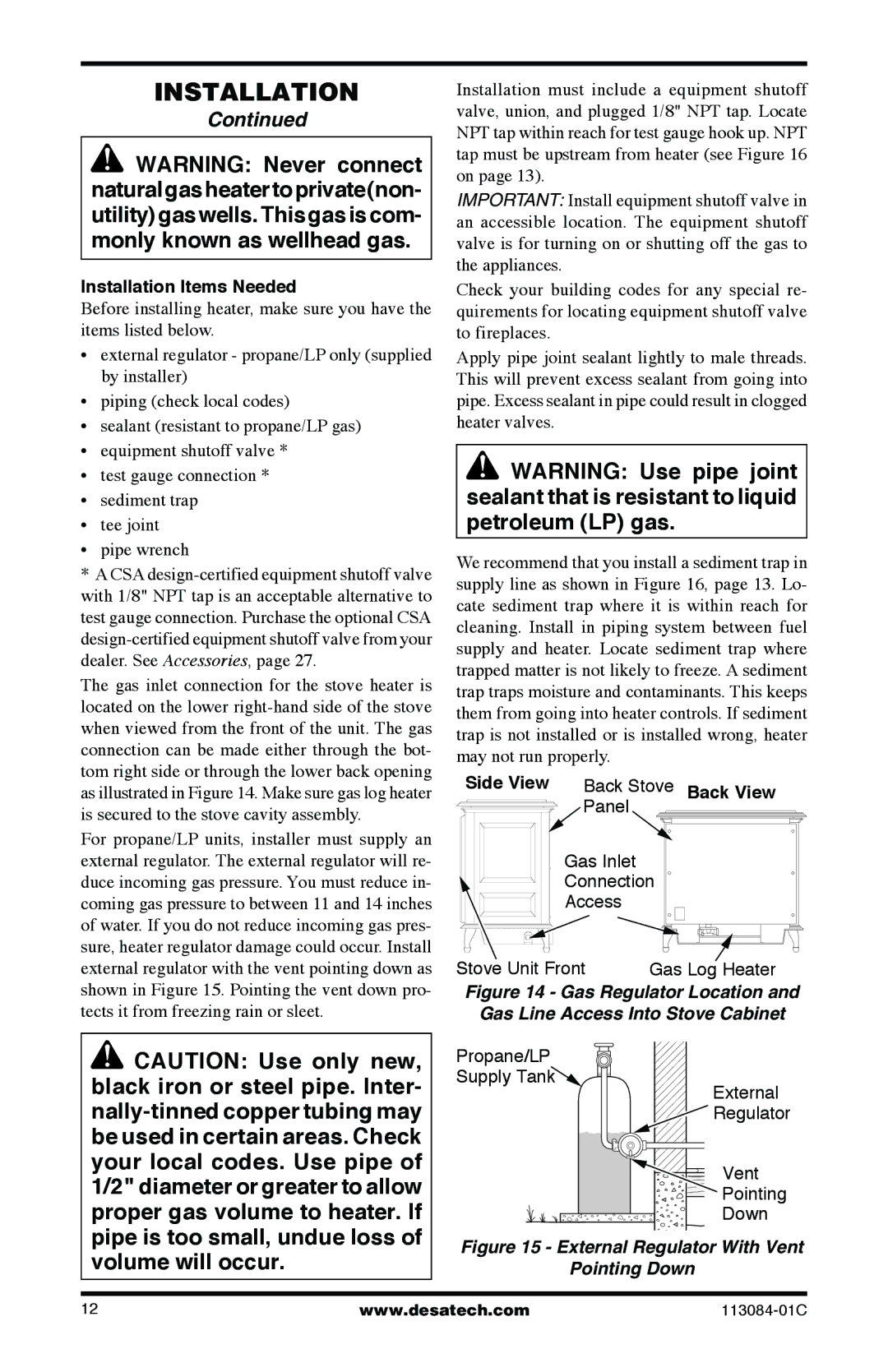 Desa SVYD18PRA, SVYD18NRA installation manual Installation Items Needed, Side View 