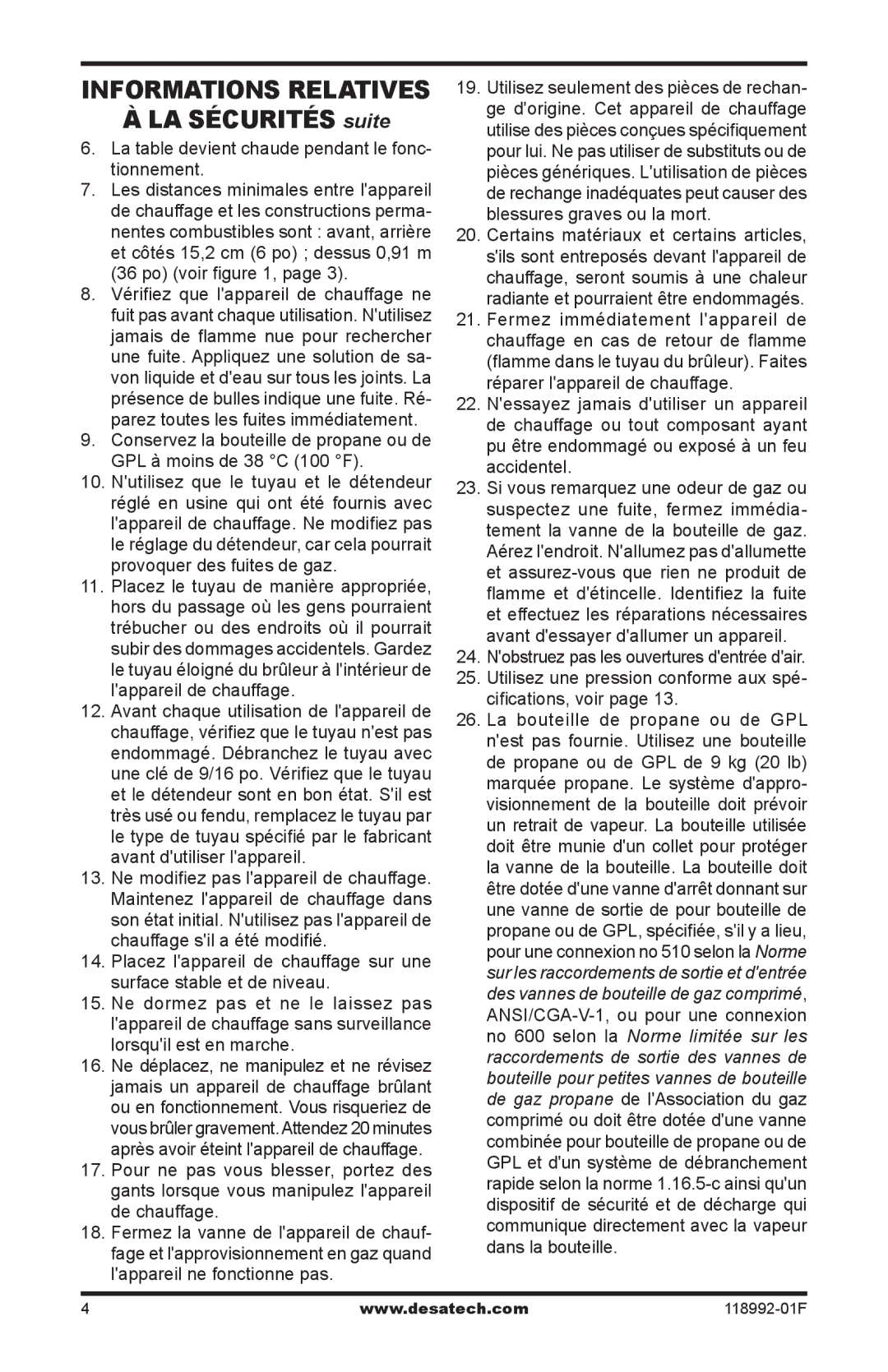 Desa Td101, Td103, Td109, Td111 owner manual La table devient chaude pendant le fonc- tionnement, Po voir 