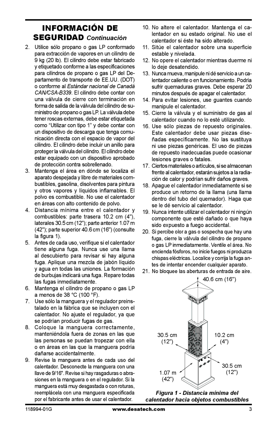 Desa TD100, TD102, TD104, TD110, Td104, Td102, Td100 owner manual Información DE 