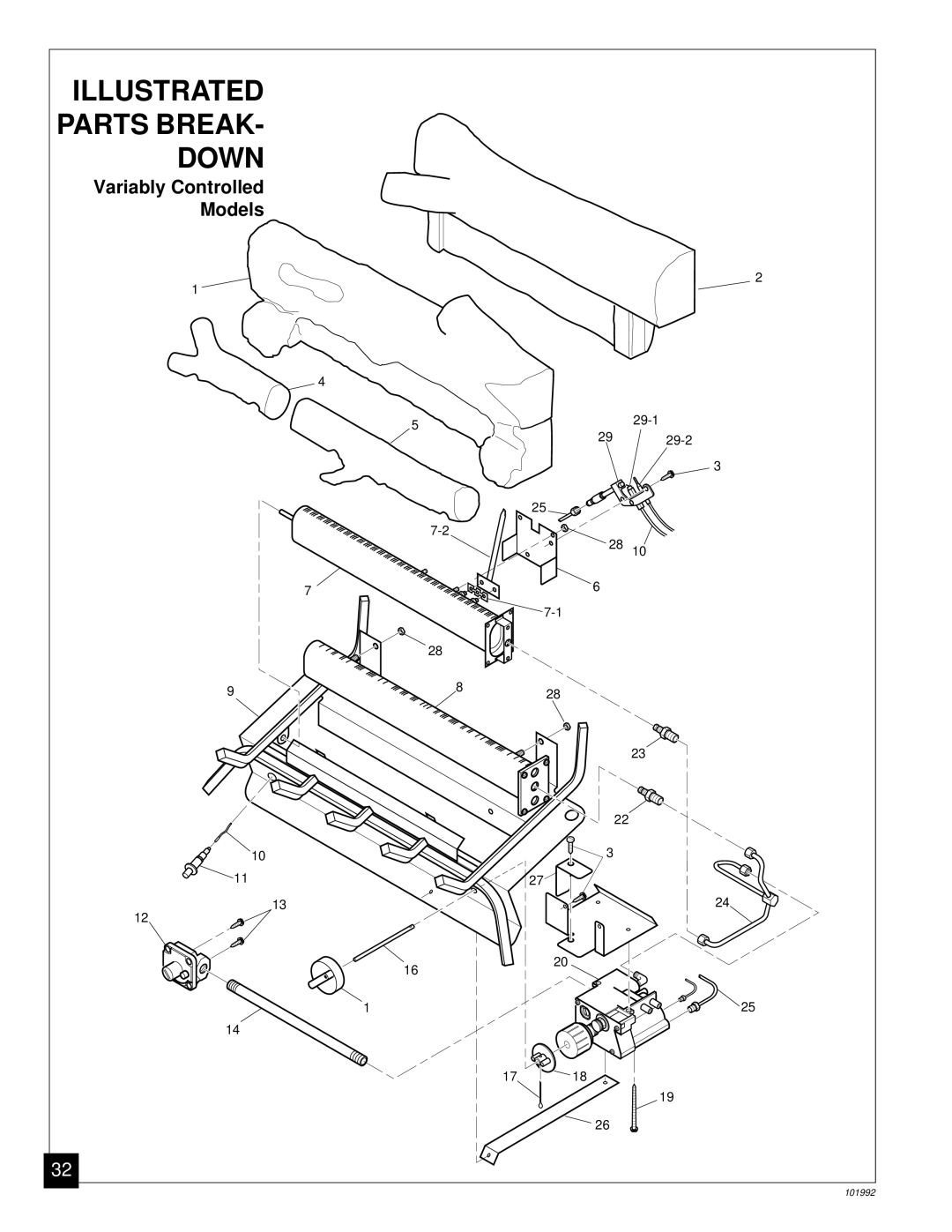 Desa Tech CG3324PT, CG2618PV, CG3630PV, CG3324PV, CG3630PT installation manual Illustrated Parts Break Down 