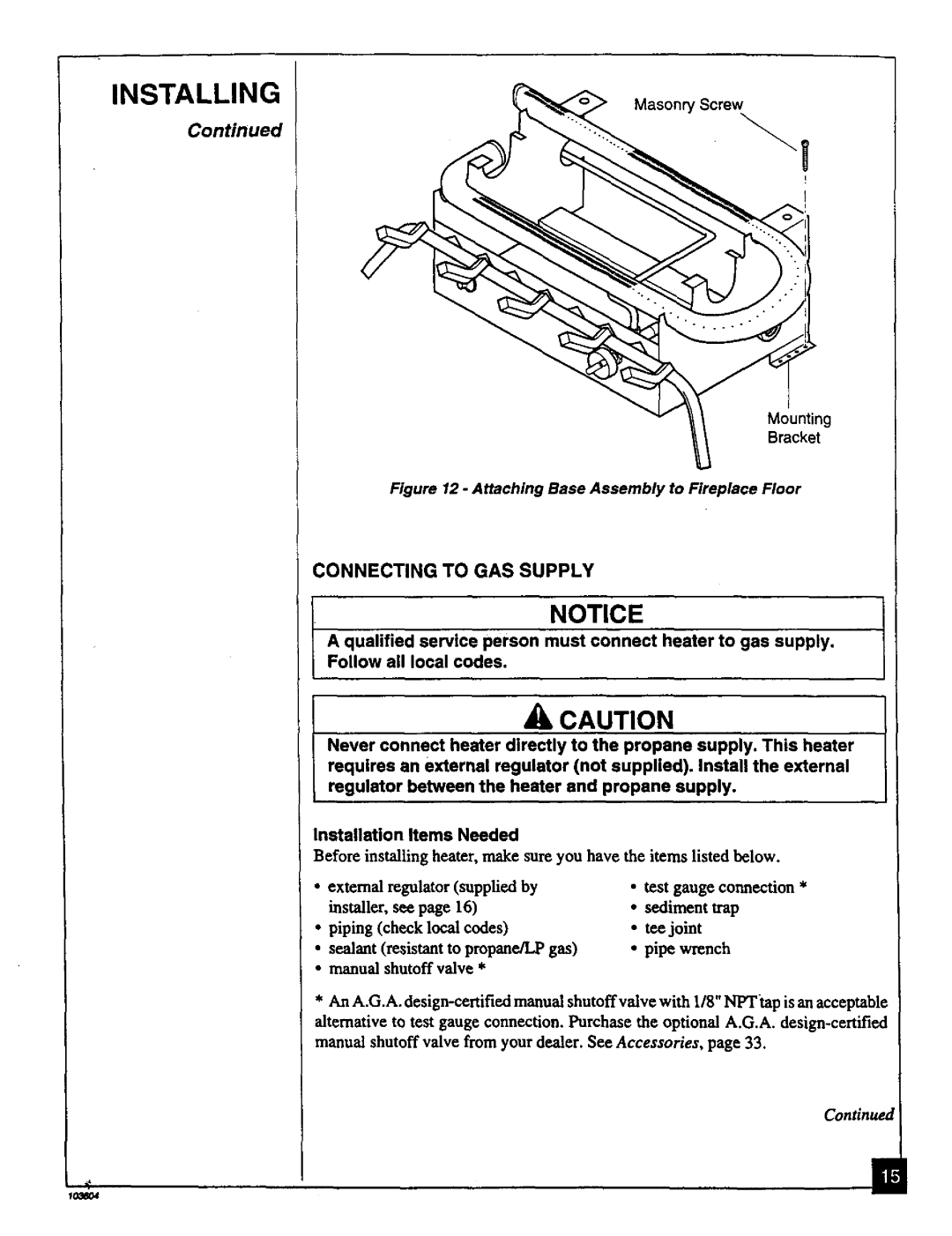 Desa Tech CGD3930PT, CGD3924PT Installation Items Needed, External, See, Piping check local codes, To propaneJLP gas 