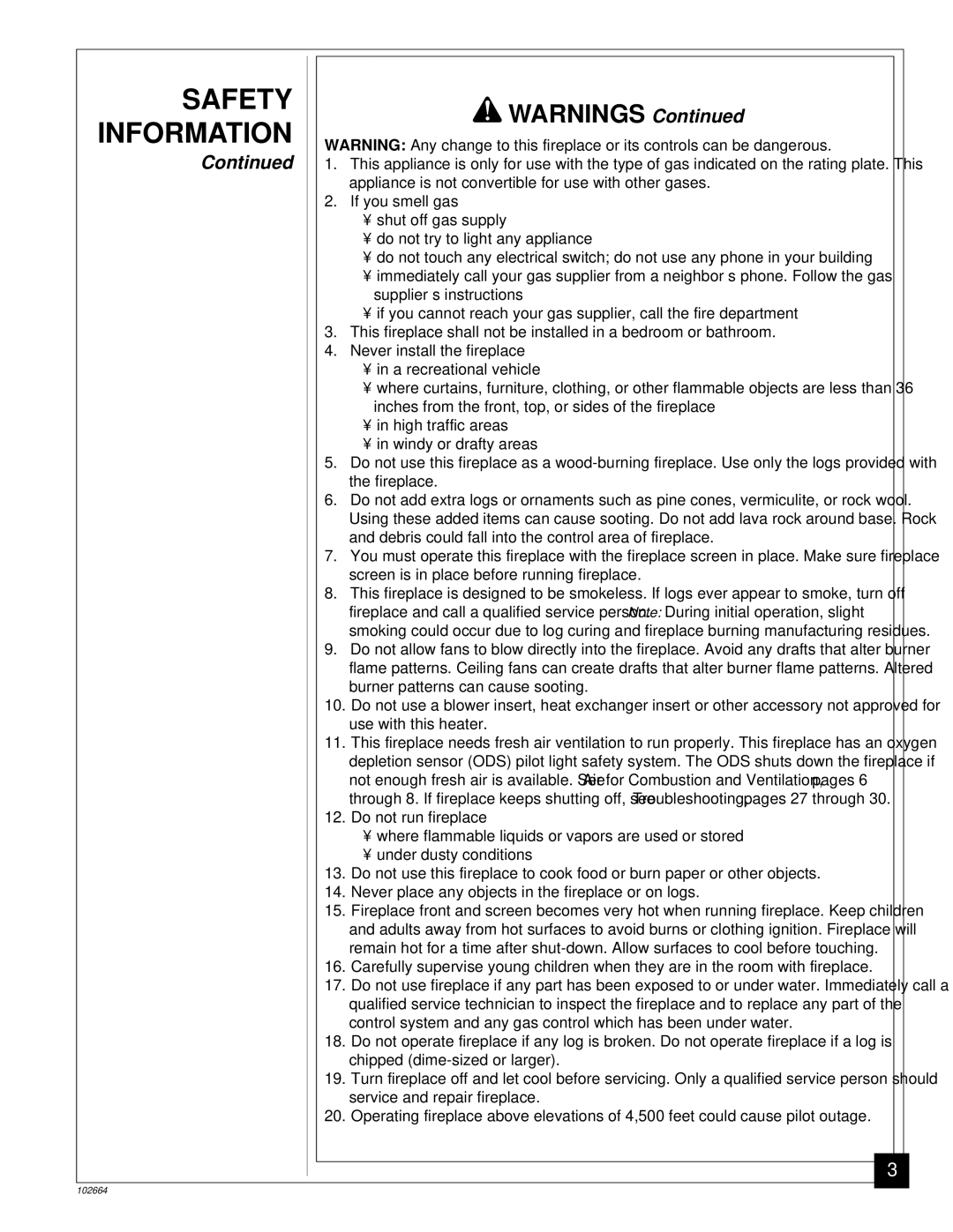 Desa Tech CGF280NT, CGF265NVA installation manual Safety, Information 