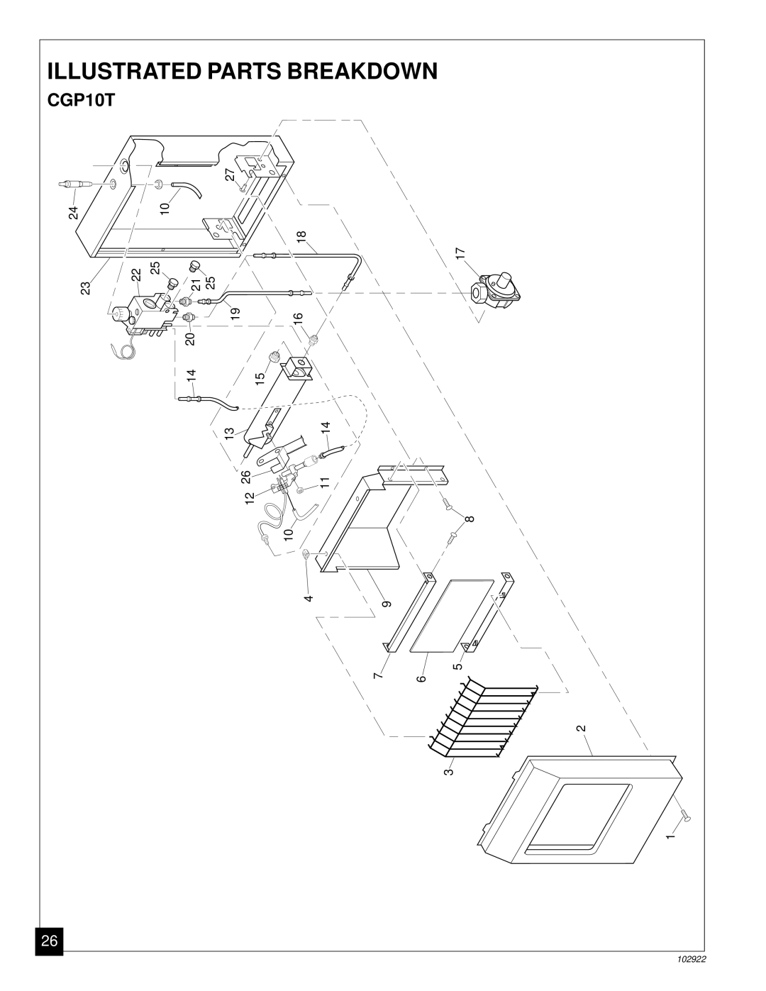 Desa Tech CGP10T installation manual Breakdown 