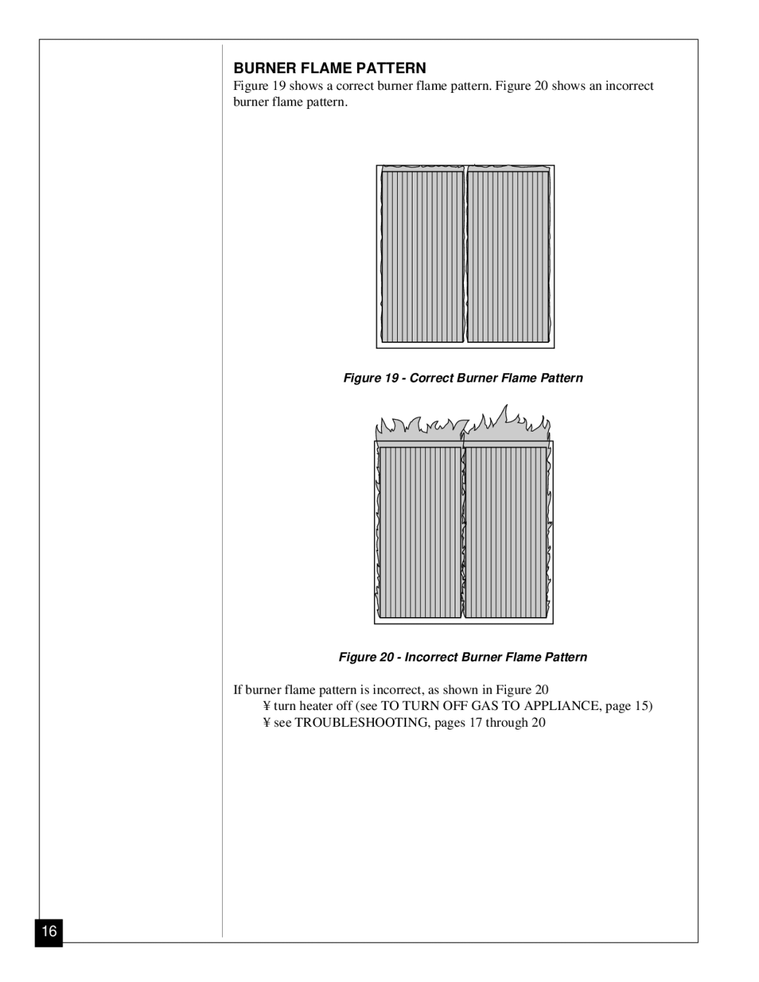 Desa Tech CGP11 installation manual Correct Burner Flame Pattern 