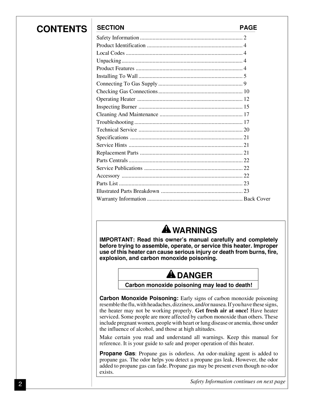 Desa Tech CGP11 installation manual Contents 