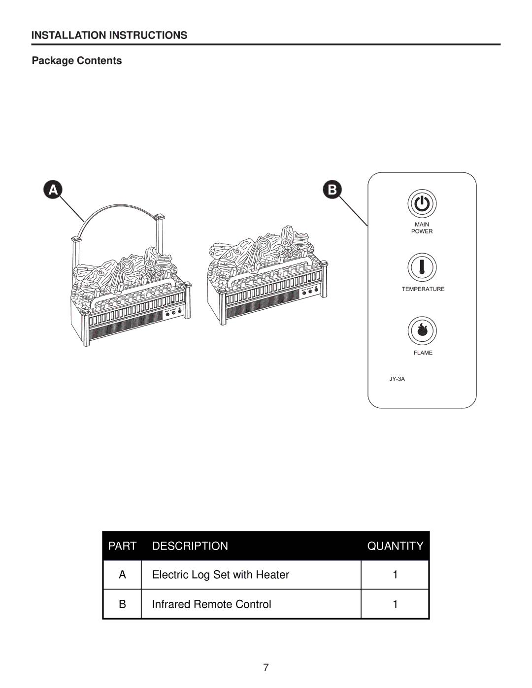 Desa Tech ELCG 347, ELCG 240 manual Part Description Quantity, Package Contents 