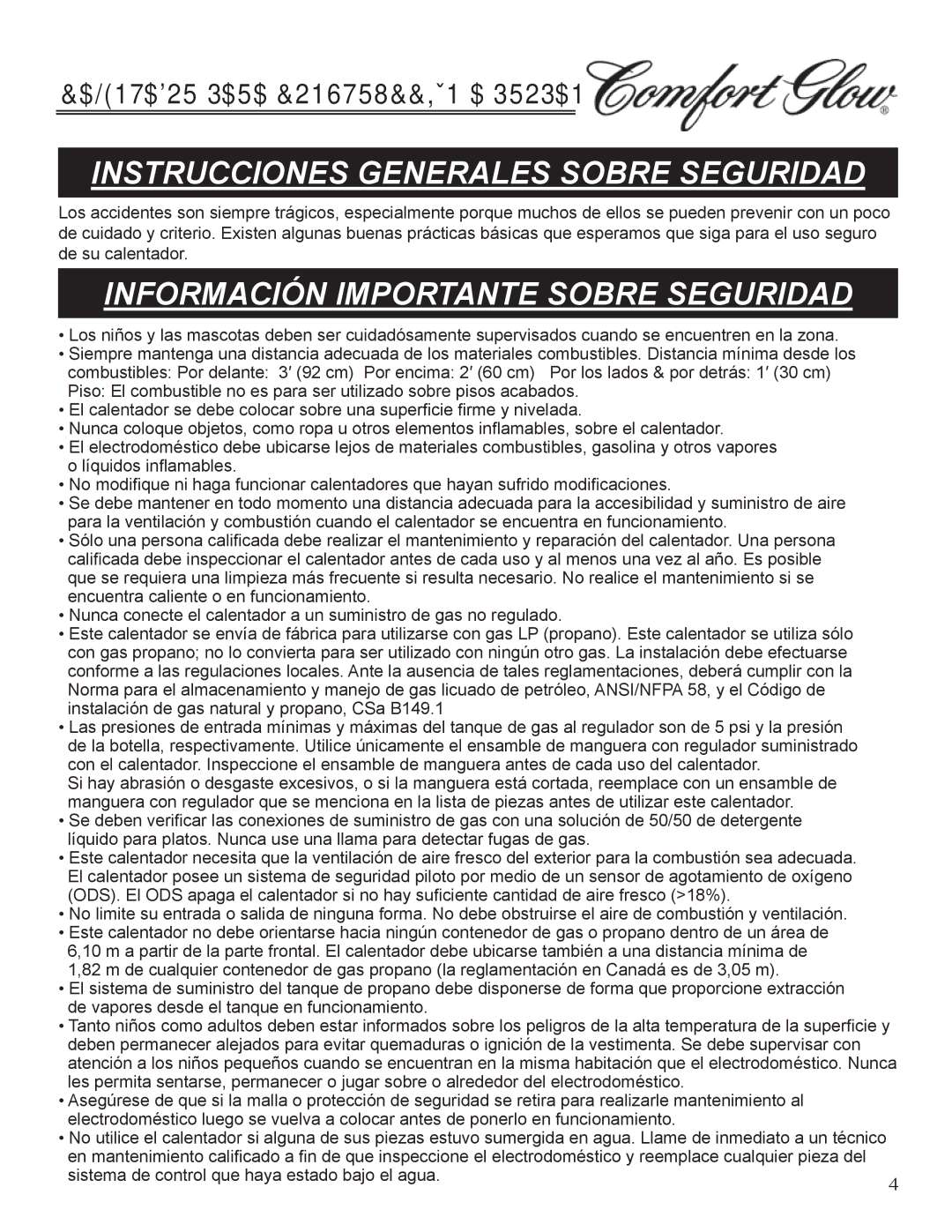 Desa Tech GCH480 manual Instrucciones Generales Sobre Seguridad, Información Importante Sobre Seguridad 