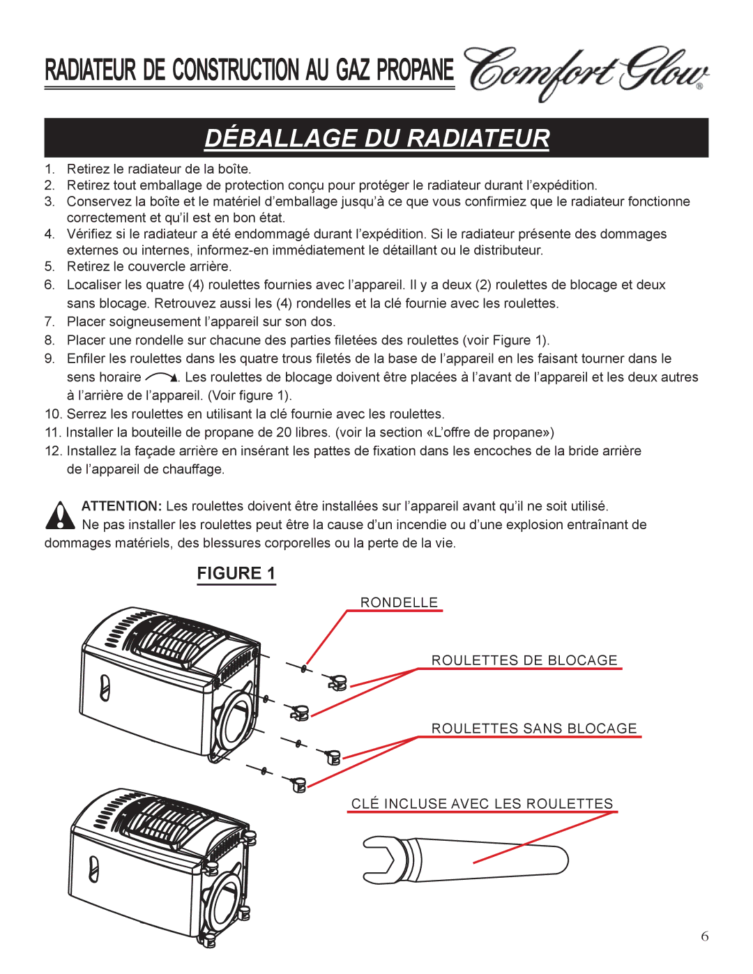 Desa Tech GCH480 manual DéBallage du radiateur 