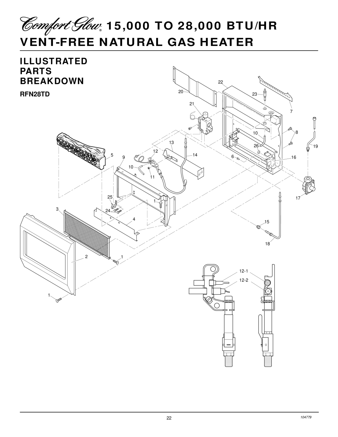 Desa Tech RFN28TD installation manual Illustrated Parts Breakdown 