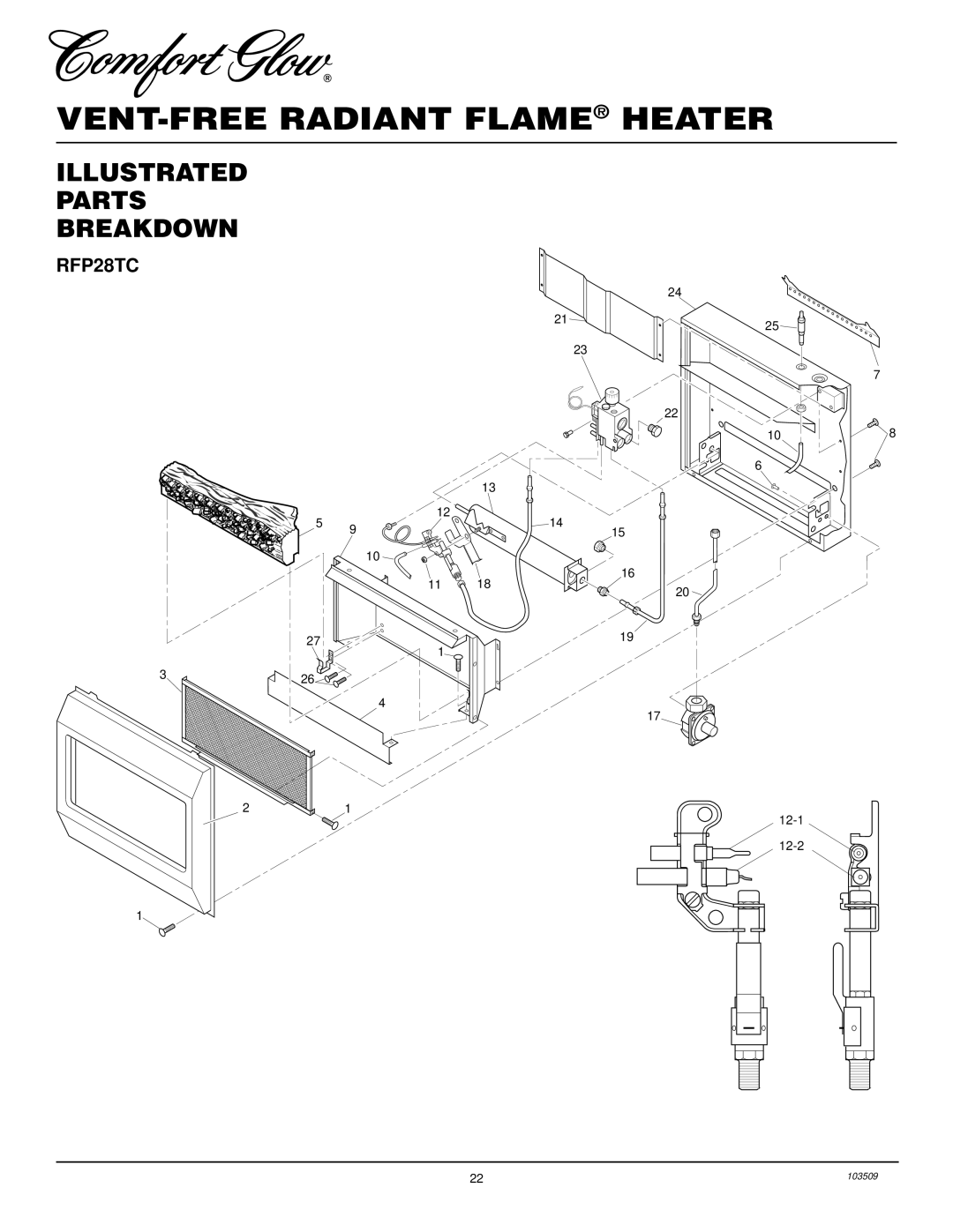 Desa Tech RFP28TC installation manual Illustrated Parts Breakdown 