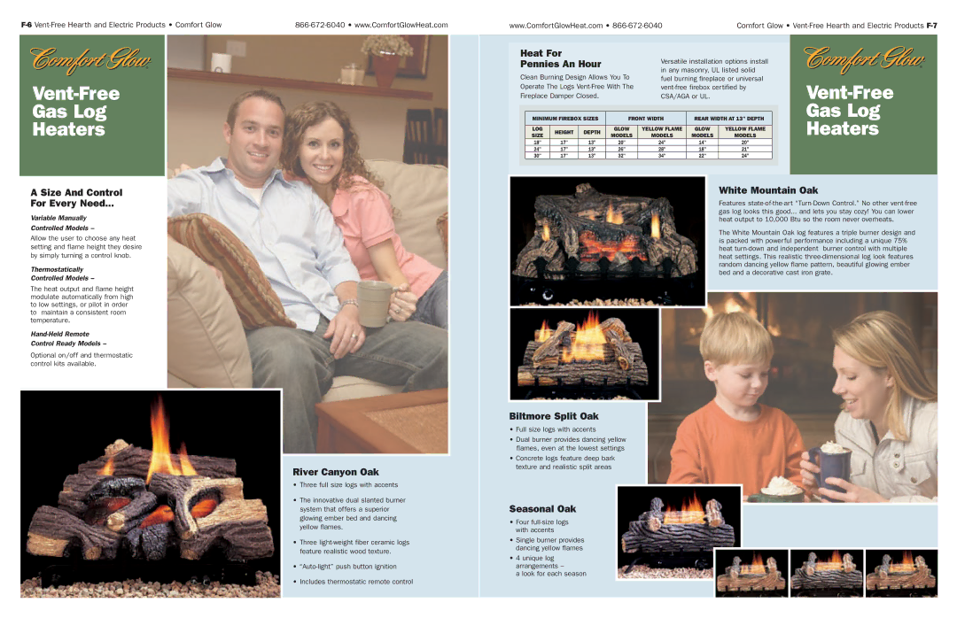 Desa Tech Vent-Free Gas and Electric Hearth manual Vent-Free Gas Log Heaters 