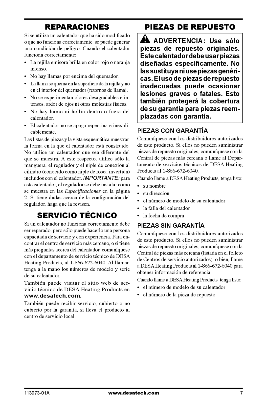 Desa SPC-15R, TT30 10 Reparaciones, Servicio Técnico, Piezas DE Repuesto, Piezas CON Garantía, Piezas SIN Garantía 