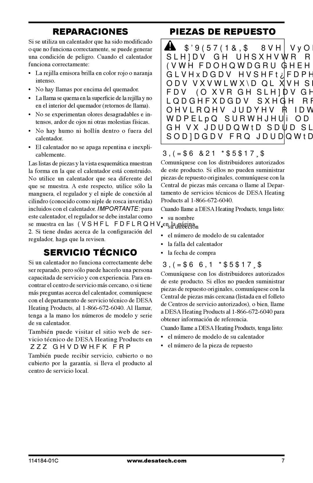 Desa HD30B, TT30B, HD15 Reparaciones, Servicio Técnico, Piezas DE Repuesto, Piezas CON Garantía, Piezas SIN Garantía 