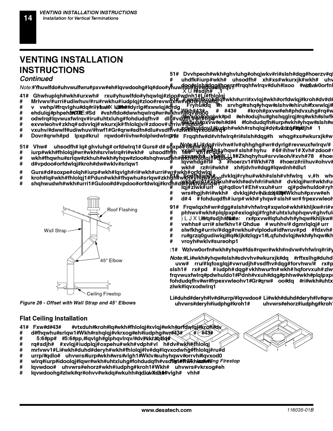 Desa P), (V) CD36T(N, (V) CD36R(N installation manual Flat Ceiling Installation 