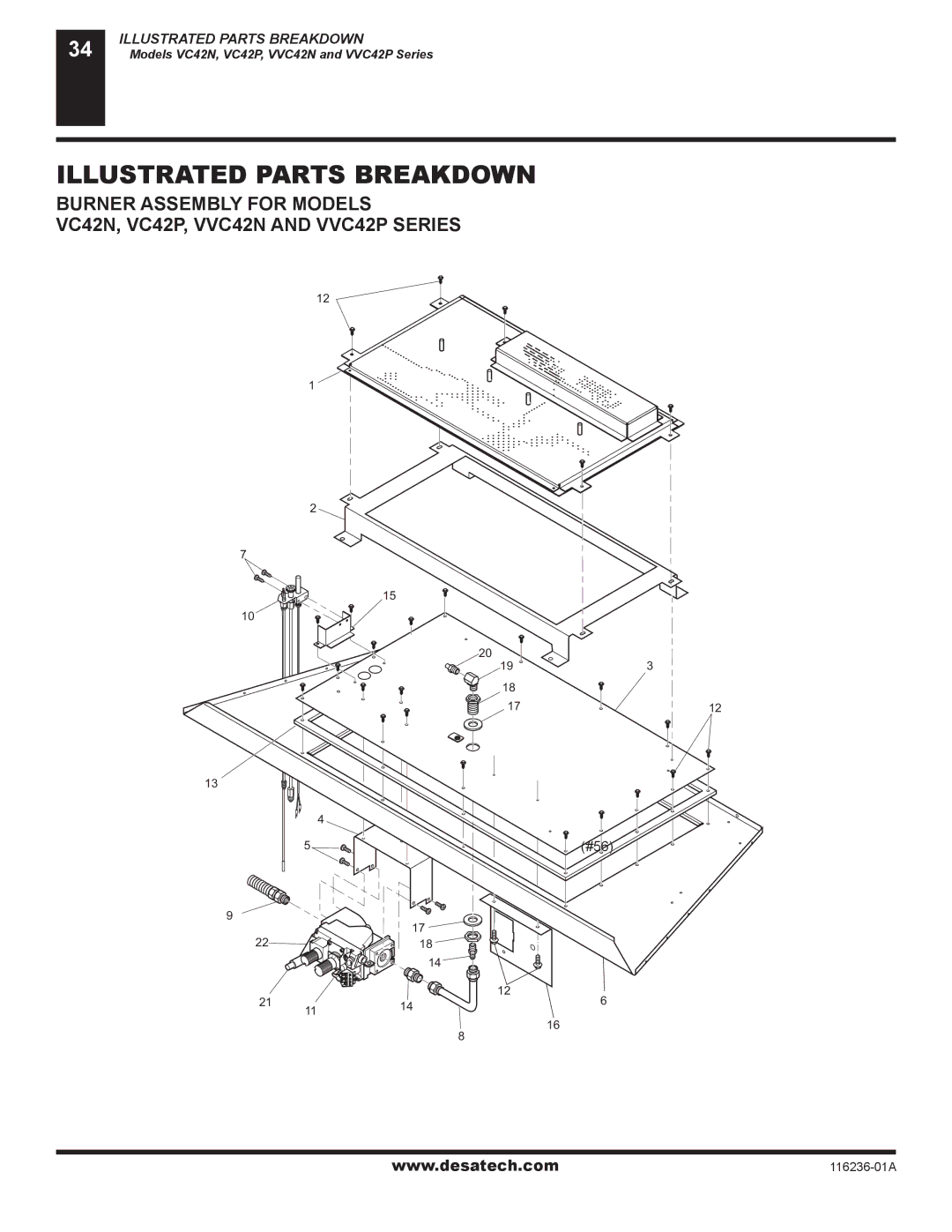 Desa VC42P SERIES, VC42N SERIES installation manual 19 18 