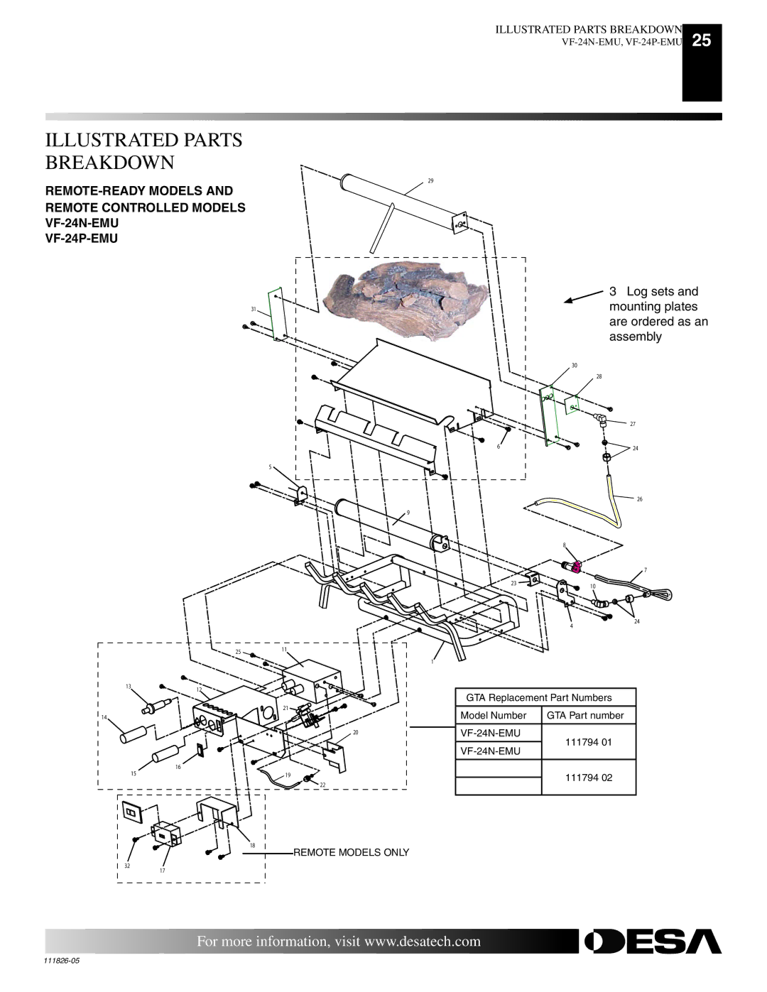 Desa VF-18N-EMU, VF-18P-EMU, VF-24P-EMU installation manual VF-24N-EMU 