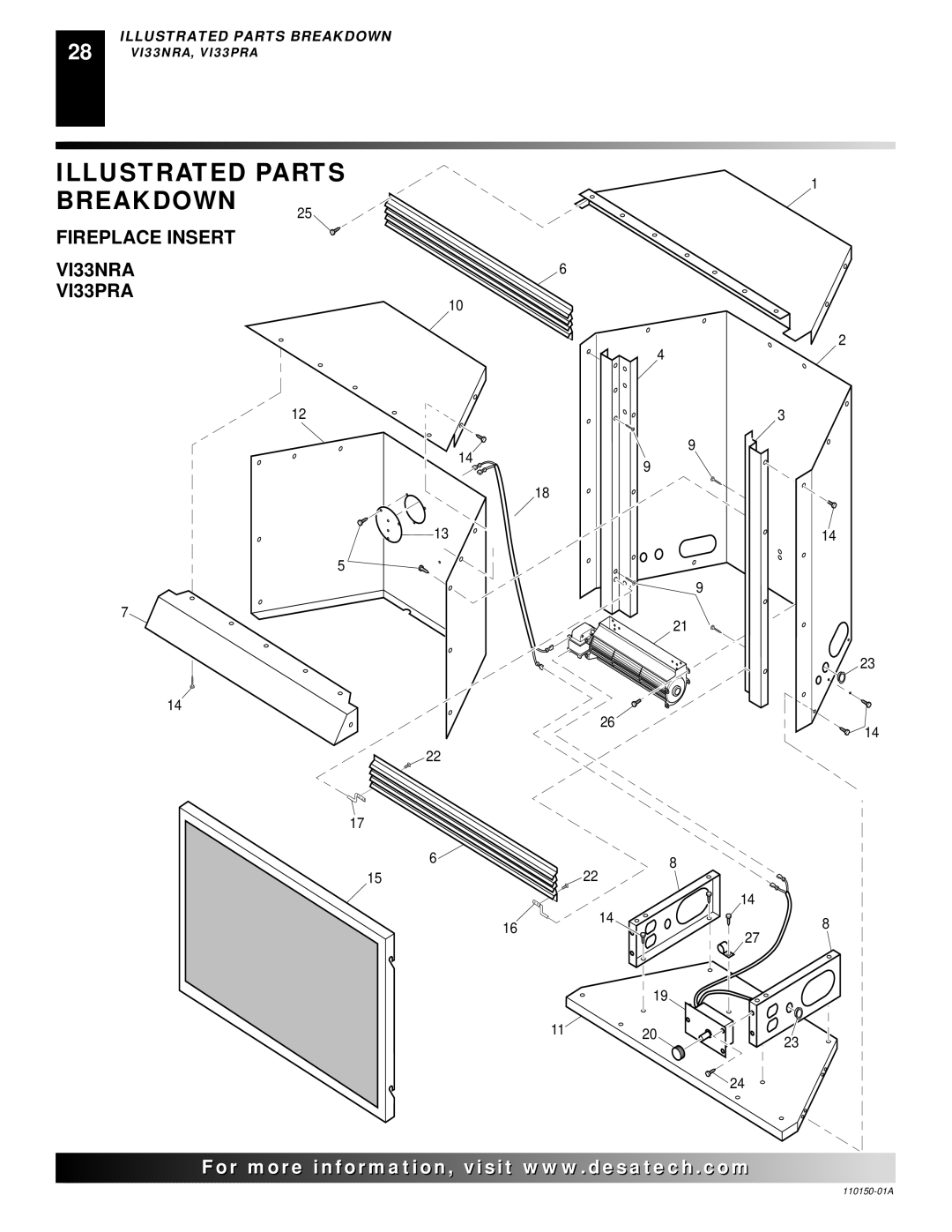 Desa installation manual Fireplace Insert VI33NRA VI33PRA 