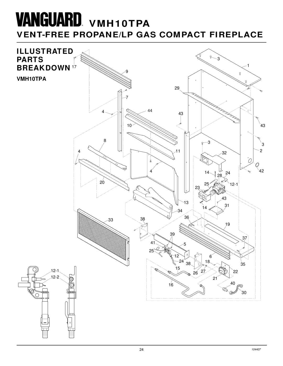 Desa VMH10TPA installation manual Illustrated Parts Breakdown 