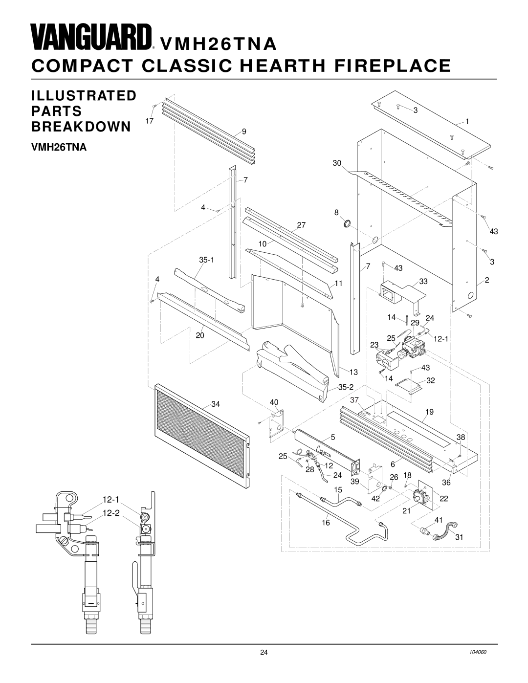 Desa VMH26TNA installation manual Illustrated Parts Breakdown 